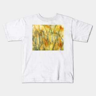 The Dangers of Fire Native Grasslands  Monoprint 1 Kids T-Shirt